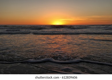 Sunrise At South Padre Island On The Texas Gulf Coast