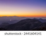 Sunrise Splendor at Humboldt Mountain Lookout with Layered Peaks