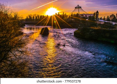 Sunrise In Spokane, Washington