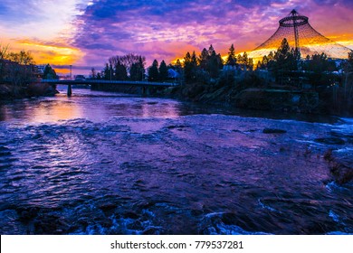 Sunrise In Spokane, Washington