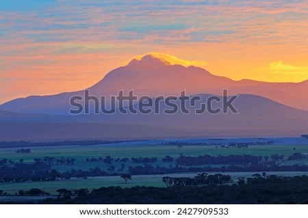 Sunrise, stirling range, stirling range national park, western australia, australia, pacific