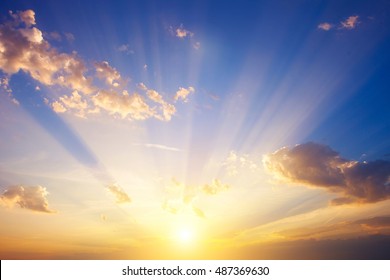 Colorful Sky Sun Clouds Altitude Stock Photo (Edit Now) 1939118515