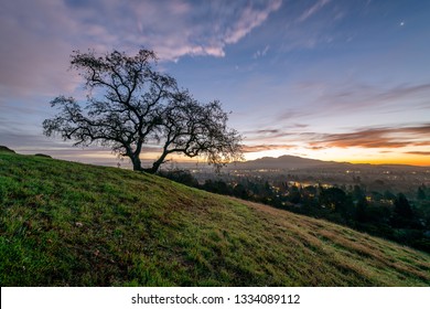 Sunrise and Sunset in the East Bay of California