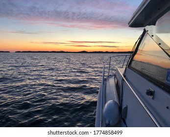 Sunrise And Sunset On Portage Lake, Onekema, Michigan 