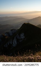 Sunrise In The Swiss Alps Mountains 