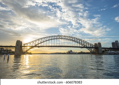 Sunrise From Sydney Harbor Bridge.