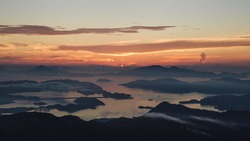 Sunrise At Tai Mo Shan, New Territories, Hong Kong
