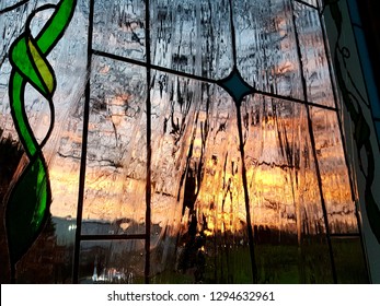 Sunrise through a Stained Glass Window
