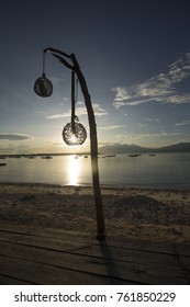 Sunrise view from the beach, Lombok, Indonesia