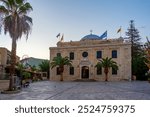 Sunrise view of Church of Agios Titos at Heraklion, Greece.