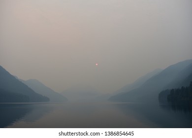 The Sunrise View Of Crescent Lake In WA