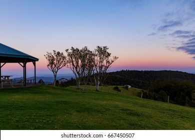 Sunrise View From The Gold Coast Hinterland, Queensland, Australia