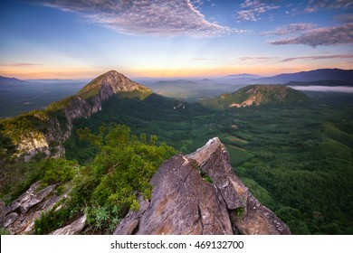 Sunrise View Of Gunung Baling, Kedah