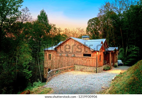 Sunrise View Mountain Cabin Blue Ridge Stock Photo Edit Now