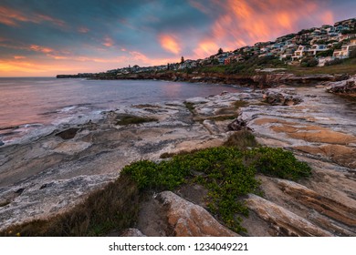 Sunrise View Of Sydney Eastern Suburbs Coastline.