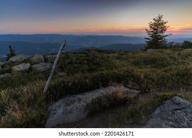 Sunrise In The Vosges Mountains.