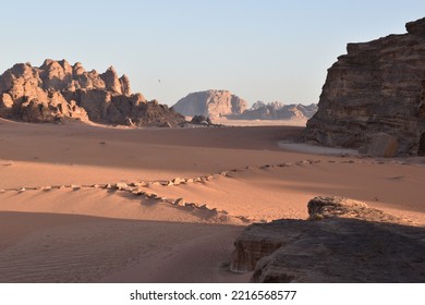 Sunrise In Wadi Rum Desert