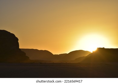 Sunrise In Wadi Rum Desert