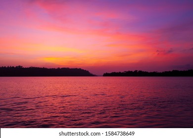 Sunrise In The Xingu River