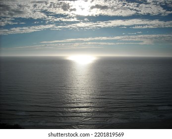 Sun's Reflection On Sea (Pacific Ocean) Captured From Glider Port In San Diego