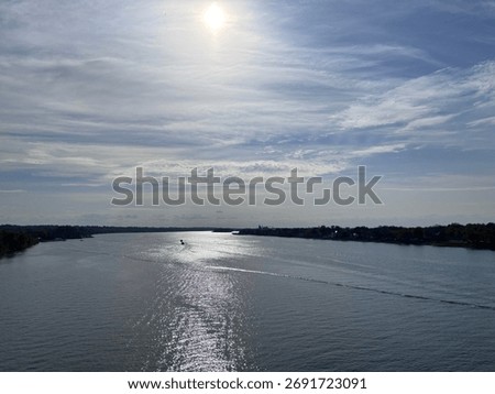 Sunscape Over the Ohio River