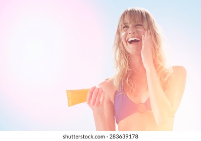 Sunscreen Beach Woman