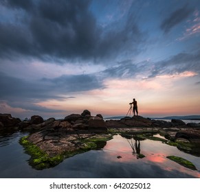 The sunset 