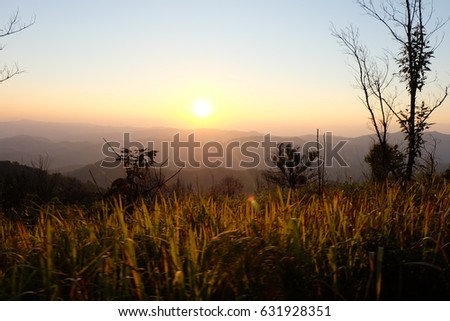 Sunset.