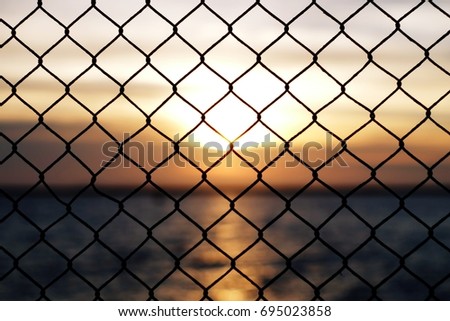 Similar – Image, Stock Photo FAR Summer Horizon Sunrise