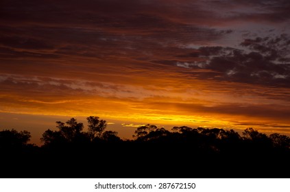 Sunset Above The Australian Outback