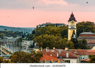 Sunset Above Burgas City, Bulgaria