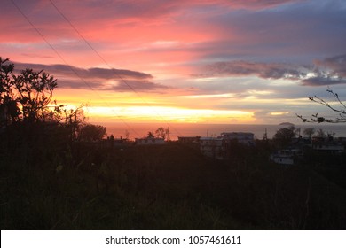 Sunset After Hurricane Maria