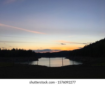 Sunset At Alder Lake In WA