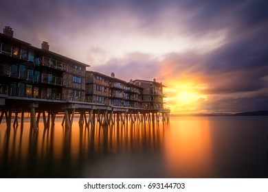 Sunset At Alki Point (Seattle)