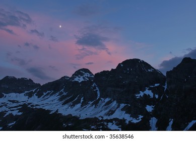 Sunset in altitude