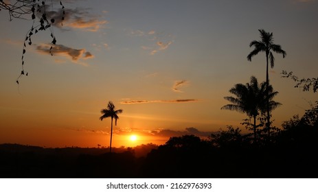 Sunset Amazon Region Of Brazil