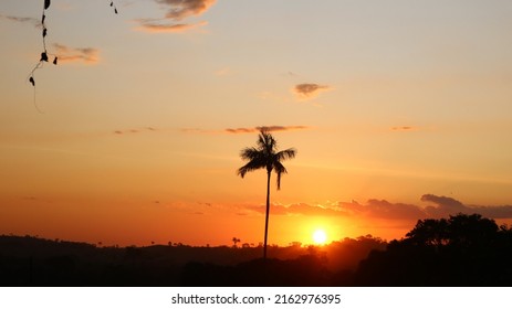 Sunset Amazon Region Of Brazil