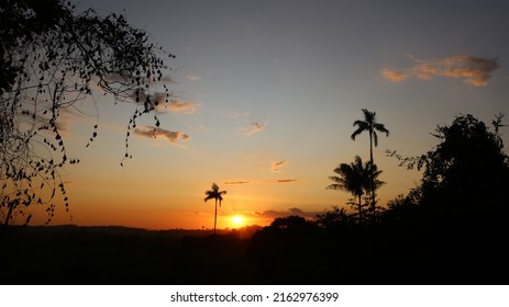 Sunset Amazon Region Of Brazil