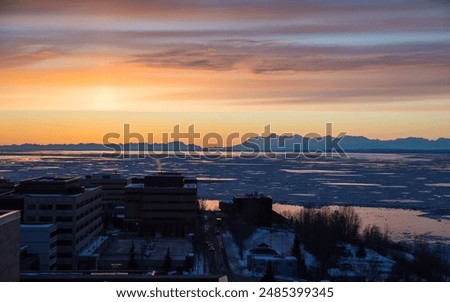 Sunset at Anchorage , Alaska