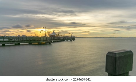 Sunset At Ancol Beach Jakarta