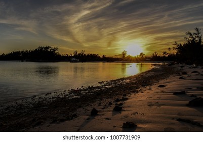 Sunset In Andros, Bahamas