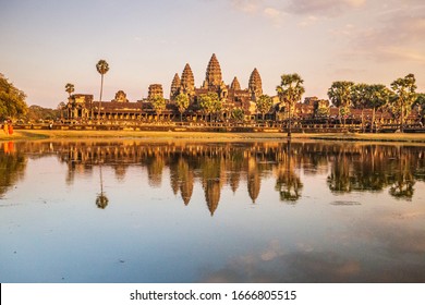 Sunset At Angkor Wat, Cambodia
