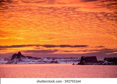 Sunset In Antarctica