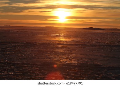 Sunset In Antarctica