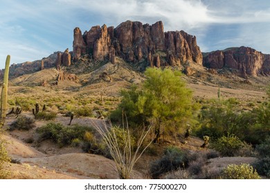 Sunset approaches the Arizona rugged landscape - Shutterstock ID 775000270