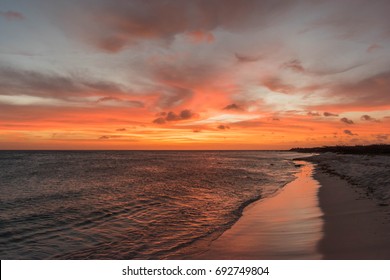 Sunset At Arashi Beach, Aruba