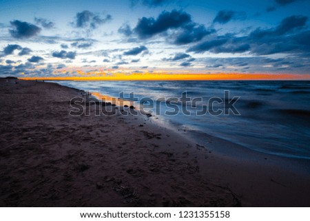 The sunset at atlantic