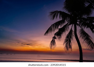 sunset atmoshpere at kuta beach