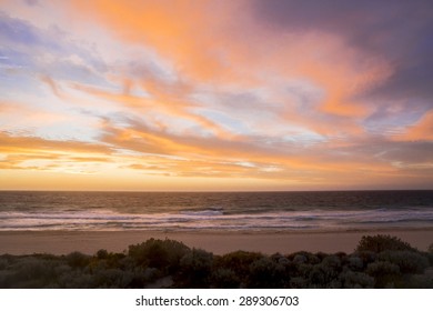 Sunset Australia Pink Sky Clouds Dusk Beach Pretty