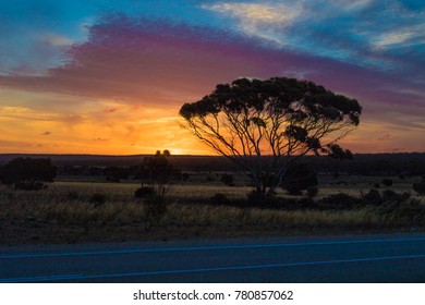 Sunset In The Australian Outback 